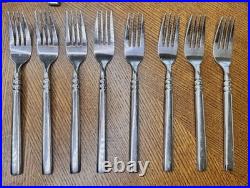Oneida Tortola Stainless Flatware Set 40pc Service for 8 Glossy Discontinued