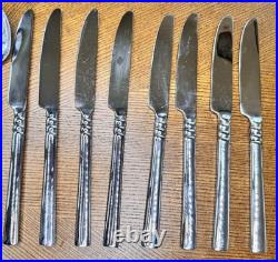 Oneida Tortola Stainless Flatware Set 40pc Service for 8 Glossy Discontinued