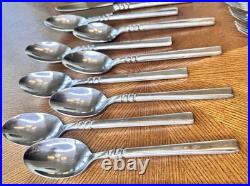 Oneida Tortola Stainless Flatware Set 40pc Service for 8 Glossy Discontinued