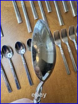 Oneida Tortola Stainless Flatware Set 40pc Service for 8 Glossy Discontinued
