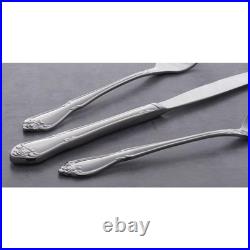 Oneida True Rose 45 Piece Silver Flatware Set for 8 Vintage Style Stainless S