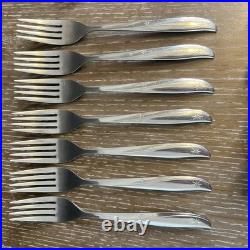 Oneida Twin Star Community MCM Atomic Starburst Flatware MCM 30 Pieces Stainless