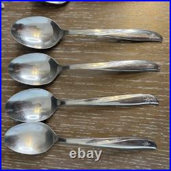 Oneida Twin Star Community MCM Atomic Starburst Flatware MCM 30 Pieces Stainless