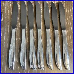 Oneida Twin Star Community MCM Atomic Starburst Flatware MCM 30 Pieces Stainless