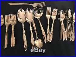 Oneida Twin Star Stainless Flatware Silverware 53 pieces Vintage Serving Ladle