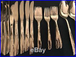 Oneida Twin Star Stainless Flatware Silverware 53 pieces Vintage Serving Ladle