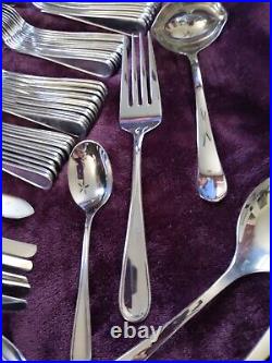 Oneida USA FLIGHT Stainless Flatware 66 Pieces BEAUTIFUL SET 11 PLACE SETTING +