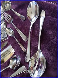 Oneida USA FLIGHT Stainless Flatware 66 Pieces BEAUTIFUL SET 11 PLACE SETTING +