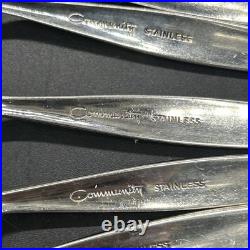 Oneida Venetia Community Stainless Flatware Set 30 piece withtray SEE DETAILS