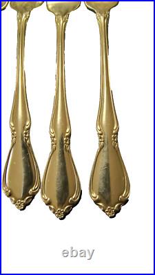 Oneida Vintage Craft Deluxe Stainless Chateau Flatware Lot Of 103 Pieces WithTray