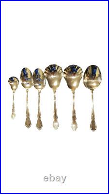 Oneida Vintage Craft Deluxe Stainless Chateau Flatware Lot Of 103 Pieces WithTray