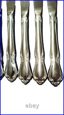 Oneida Vintage Craft Deluxe Stainless Chateau Flatware Lot Of 103 Pieces WithTray