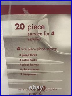 Oneida Waycross 18/10 Stainless Steel Flatware 20 pc Knives Forks and Spoons