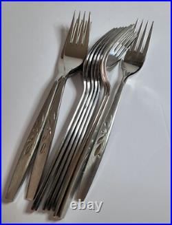 Oneida Will O' Wisp Stainless Flatware Set 59 piece