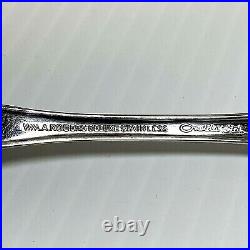 Oneida Wm A Rogers Deluxe Mansfield Stainless 5 DinnerFork 7 1/4 Floral Flatware