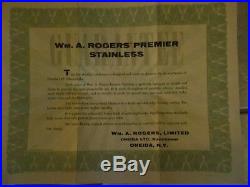 Oneida Wm. A. Rogers Premier Stainless SPANADA 50 Piece Service for 8 Excellent