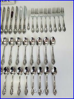 Oneida Wordsworth 53-Piece Set 18/8 Stainless Flatware Service for 8 Made in USA