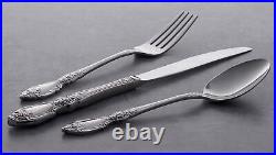 Oneida Wordsworth Everyday 45 pieces Flatware Set, Stainless Steel, Service For 8