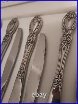 Oneida Wordsworth Stainless Flatware USA 56 Piece Silverware See Pictures