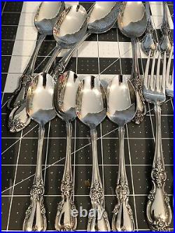 Oneida louisiana stainless flatware 20 piece set in box service for 4