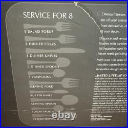Oneida portfolio 45 piece stainless steel flatware (Camlynn)