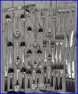 Oneida stainless flatware 8 Place settings 49 Pcs Nice Weight 18/10 set