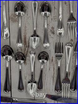 Oneida stainless flatware 8 Place settings 49 Pcs Nice Weight 18/10 set