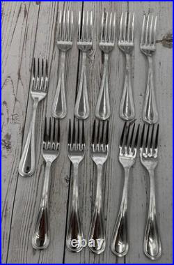 Oneida stainless flatware 8 Place settings 49 Pcs Nice Weight 18/10 set