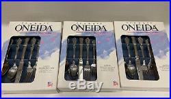 Oneida stainless flatware set Woodcrest New In Box! Rare