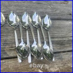 Oneidacraft Deluxe Stainless Flatware Capistrano Rose Silverware Oneida 42pc Set