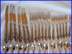 Onieda Da Vinci stainless flatware 30pc cube mark