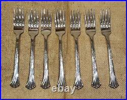 Onieda Distinction Deluxe HH Spring Glen Stainless Flatware 47 Pieces