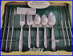 Original Oneida VNTG Stainless Silverware Set In Box WithOriginal Receipt Unused