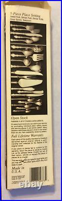 PACIFIC TIDE 5 Piece Place Setting Unused Oneida Stainless 18/8 Flatware USA