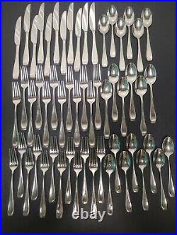 PREOWNED Oneida LAGEN 56 Piece Service for 8 PLUS 18/10 Stainless USED