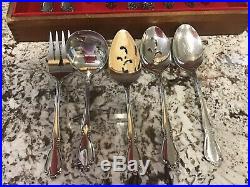 Pre-owned USA Oneida Deluxe Chateau Flatware Serving For 12 + Extras 66 Pc. Lot