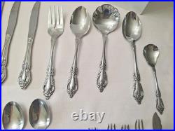 RAPHAEL by Oneida Distinction Deluxe Stainless HH Flatware 88 Pcs. Discontinued