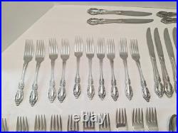 RAPHAEL by Oneida Distinction Deluxe Stainless HH Flatware 88 Pcs. Discontinued