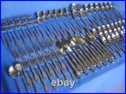 ROGERS ONEIDA TWILIGHT 102 Pc STAINLESS STEEL FLATWARE SERVICE12 PLACE SETS