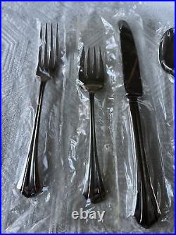 RUSHMORE 5 Piece Place Setting Oneida Deluxe Stainless Flatware USA Unused