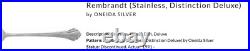 Rembrandt Stainless, Distinction Deluxe by Oneida Silver 42pc set