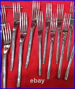 Retired Oneida Edisto 40 Piece Service for 8. 18/10 Stainless Flatware Set