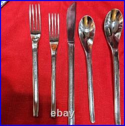 Retired Oneida Edisto 40 Piece Service for 8. 18/10 Stainless Flatware Set