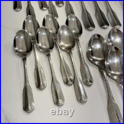 Ridgecrest by Oneida Stainless Lot of 86 Pieces Flatware 18/8 Silver Holiday