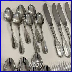 Ridgecrest by Oneida Stainless Lot of 86 Pieces Flatware 18/8 Silver Holiday