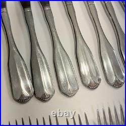 Ridgecrest by Oneida Stainless Lot of 86 Pieces Flatware 18/8 Silver Holiday
