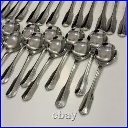 Ridgecrest by Oneida Stainless Lot of 86 Pieces Flatware 18/8 Silver Holiday Ridgecrest by Oneida Stainless Lot of 86 Pieces Flatware 18/8 Silver Holiday