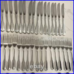 Ridgecrest by Oneida Stainless Lot of 86 Pieces Flatware 18/8 Silver Holiday Ridgecrest by Oneida Stainless Lot of 86 Pieces Flatware 18/8 Silver Holiday