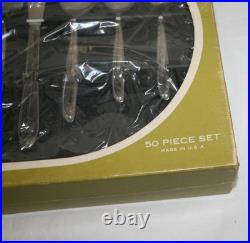 Rogers Stainless Paramount 50 pc Set Oneida USA #616 Brand New Vtg