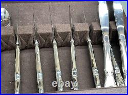 SERVICE FOR 8 Oneida Rogers Rose Flatware Forks, Spoons, Knives